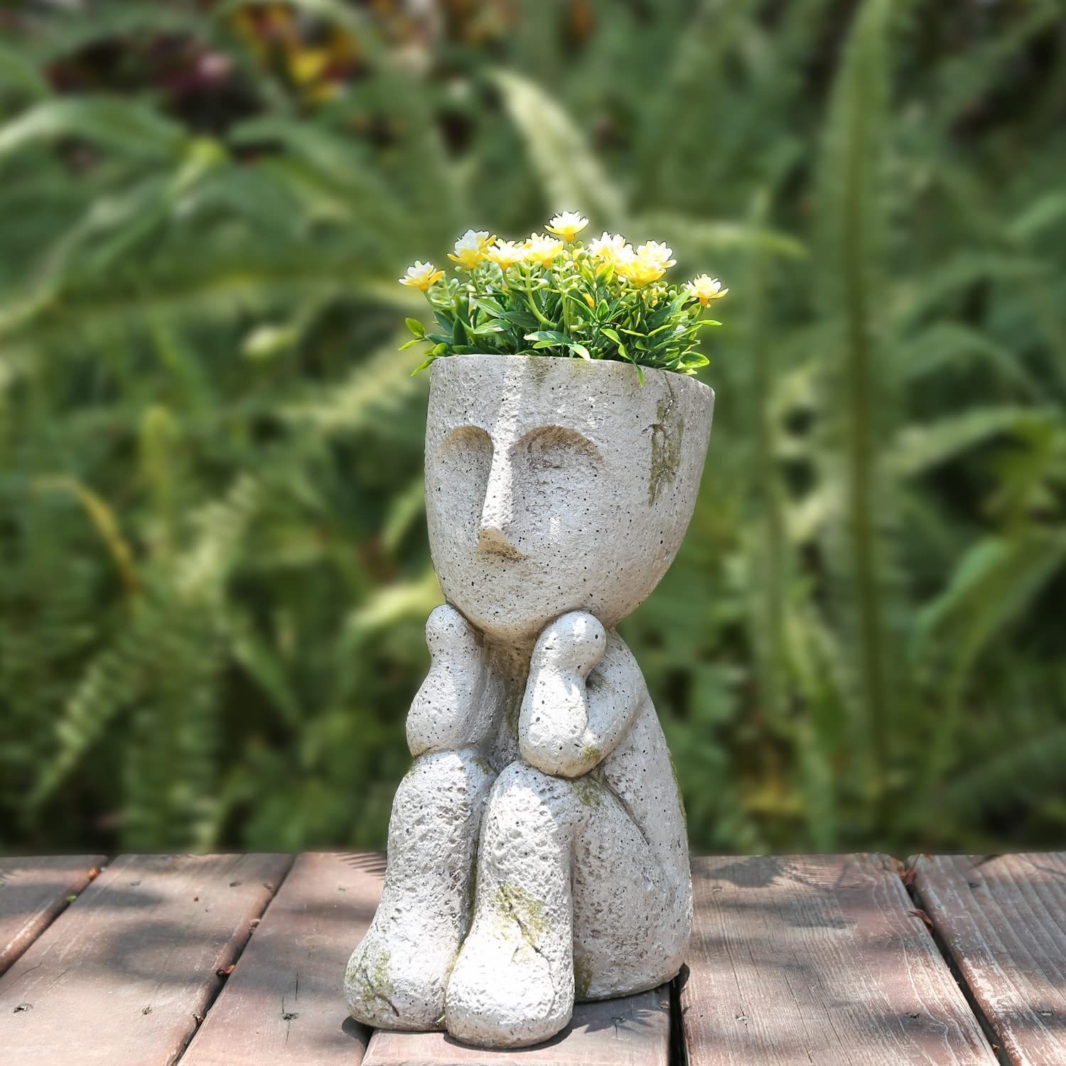 Primary image for Cynor Face Head Planter Pots For Indoor Outdoor Plants Flower Pots Succulent