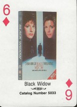 Black Widow RARE 1988 CBS Fox Promotional Playing Card Theresa Russell - $19.79
