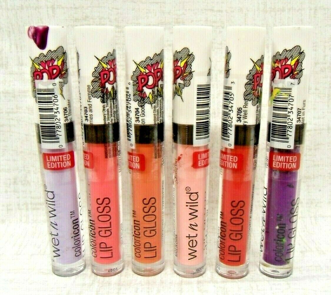 Wet n Wild LIMITED EDITION POP! Coloricon Lip Gloss Full Size U PICK