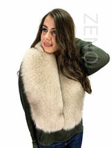 Fox Fur Collar 47' (120cm) + Tails as Wristbands / Headband And Hat Set Saga Fur image 11