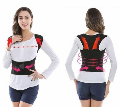 Men / Women Adjustable Posture Corrector Back Support Shoulder Back Brace Vest
