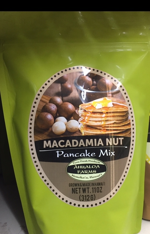 Hawaiian Macadamia Nut Pancake Mix, 11 oz Bag, Ahualoa Farms