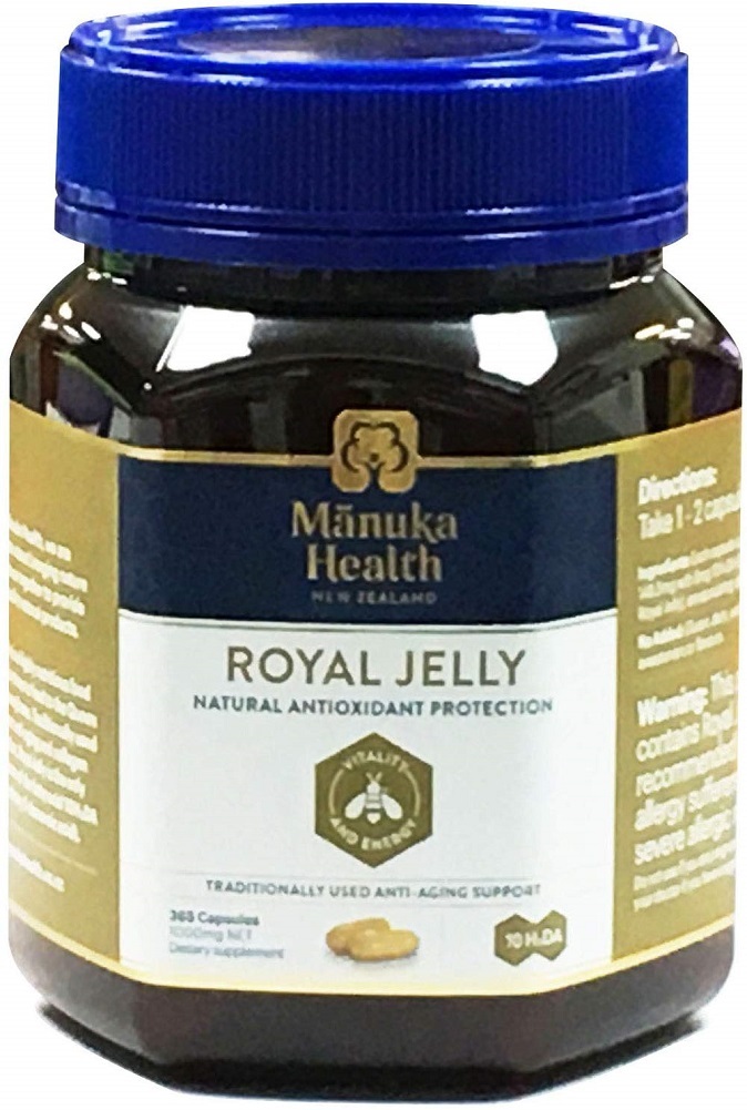 Manuka Health 10hda Royal Jelly 1000mg 180 & 365 Capsules 100% Pure Royal