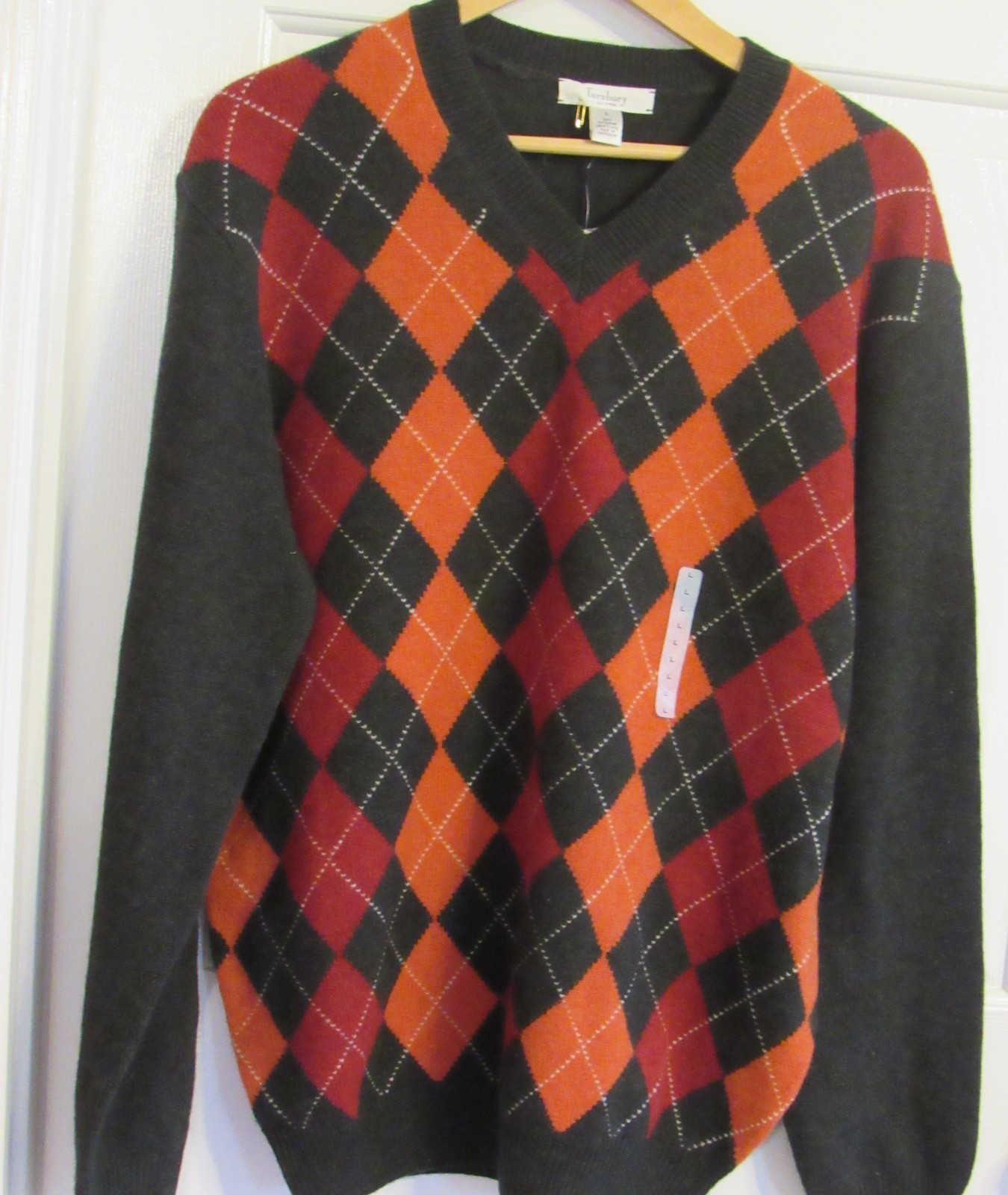 Turnbury Mans Extra Fine Merino Wool Pullover Brown L