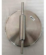 PURE Stainless Steel  Chapati Rolling Board &amp; Rolling Pin / Chakla &amp; Bel... - $31.03