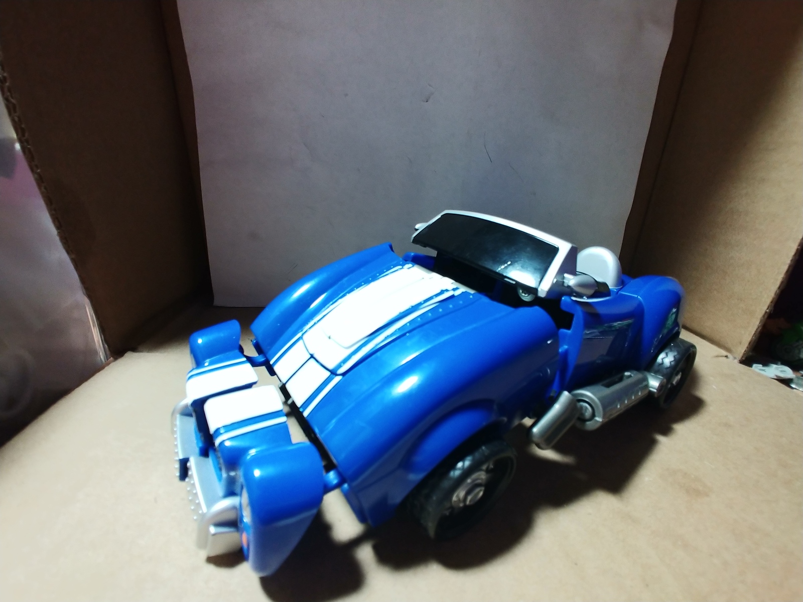 Transformer Robots In Disguise Car Blue and White (Shelby