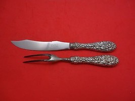 Rose by Stieff Sterling Silver Steak Carving Set 2pc (Fork 8" & Knife 9 1/2") - $122.55