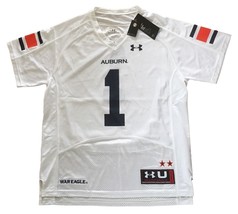 UNDER ARMOUR NCAA AUBURN TIGERS #1 YOUTH BOY&#39;S  MED ON-FIELD FOOTBALL JE... - $51.41