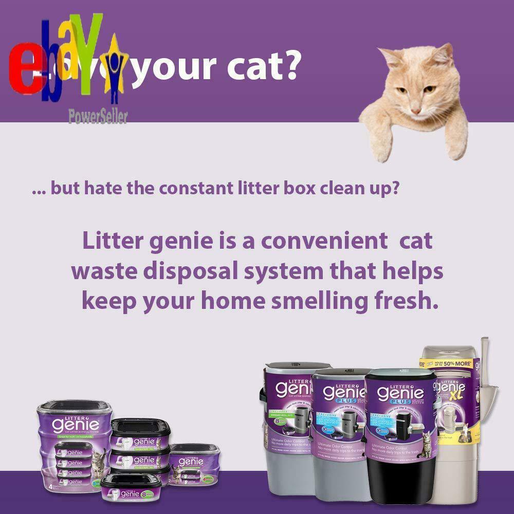 Litter Genie Xl Pail, Ultimate Cat Litter Disposal System, Locks Away