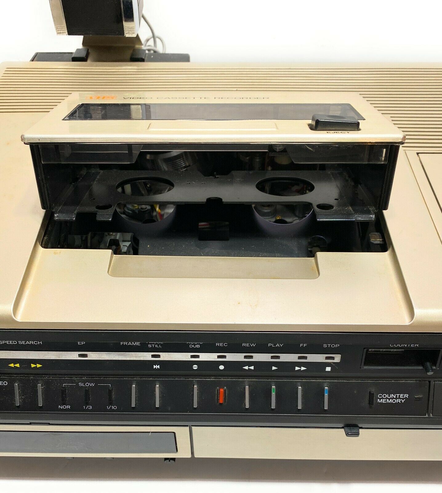 Vintage 1980 Mitsubishi HS-300U Top Loading VCR with Remote and Sensor ...