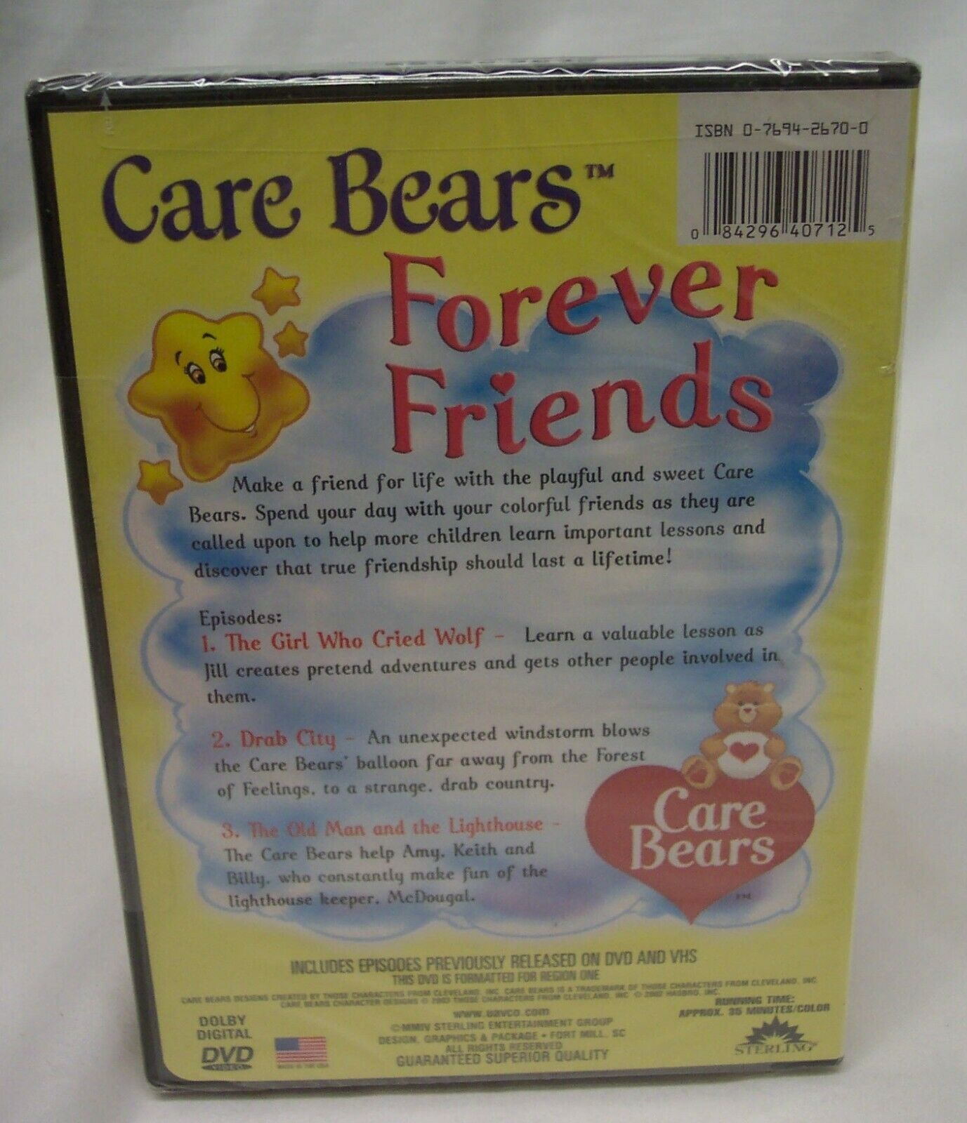 THE CARE BEARS Forever Friends DVD Cartoon 2003 NEW - DVD, HD DVD & Blu-ray