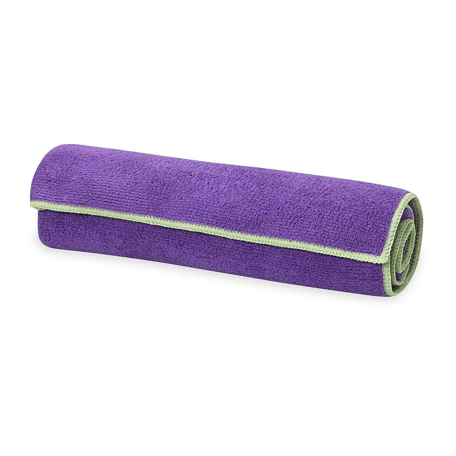 Gaiam Yoga Mat Hand Towel Microfiber Purple