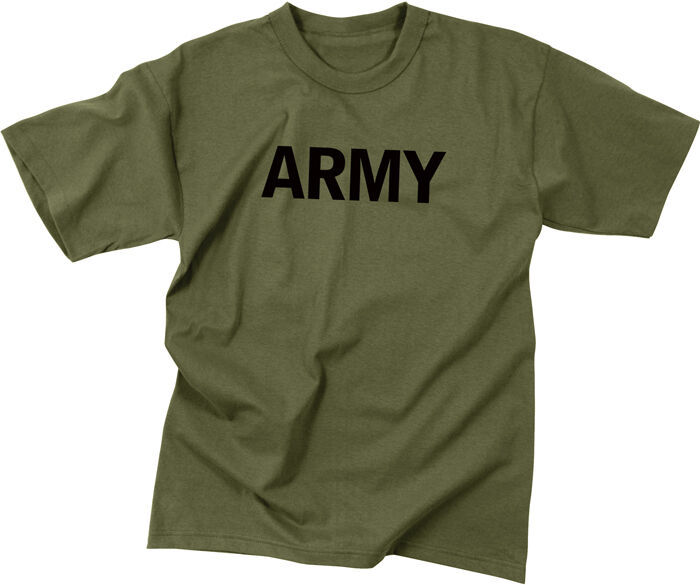 Olive Drab Army Physical Training PT Workout T-Shirt - T-Shirts