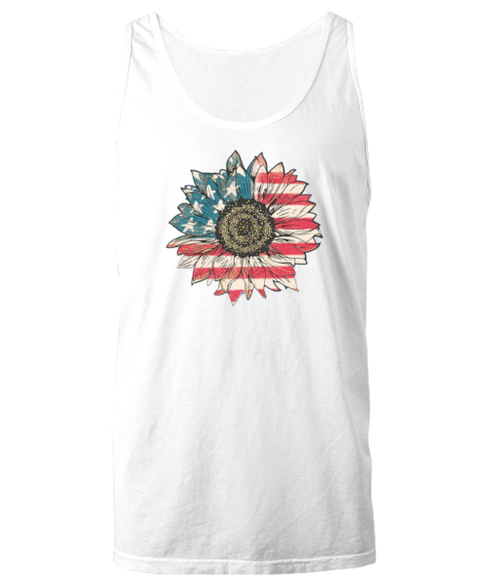 Independence Day TankTop America Sunflower White-U-TT - Other Clothing ...