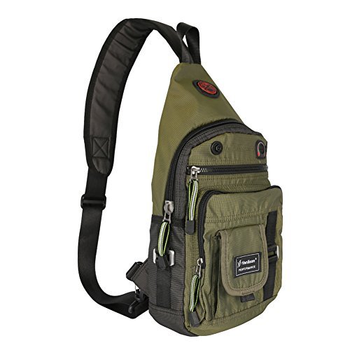 Vanlison Crossbody Sling Bag Backpack for Men & Women Green - Backpacks, Bags