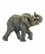 Realistic Happy Elephant Figurine - $74.00