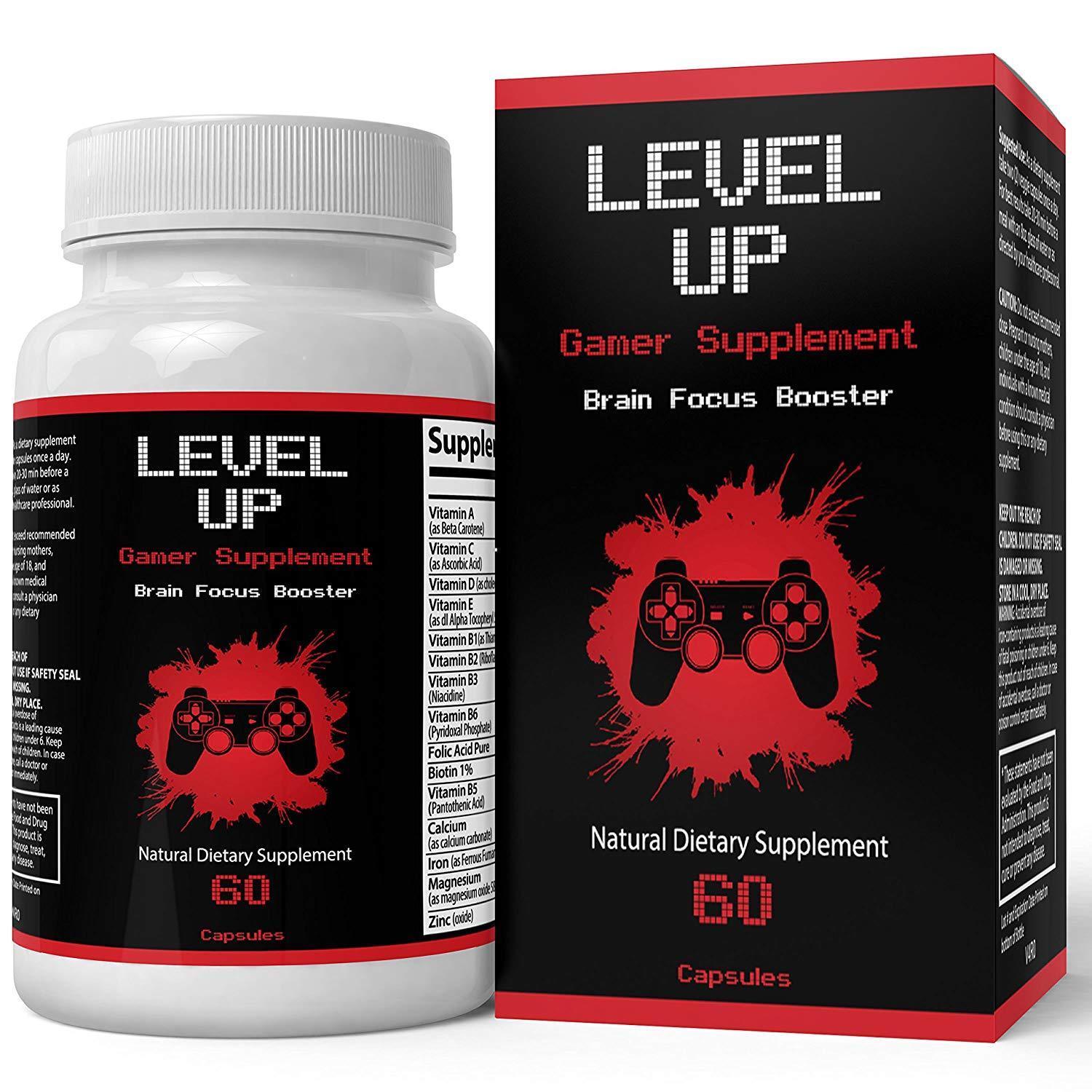 Mod Gaming Supplement Level Up Upgraded Brain Focus Booster Potent.. Vitamins & Minerals