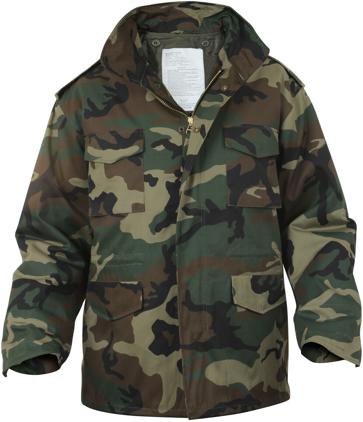 Woodland Camouflage M65 Coat Military M-65 Field Jacket with Liner Army 