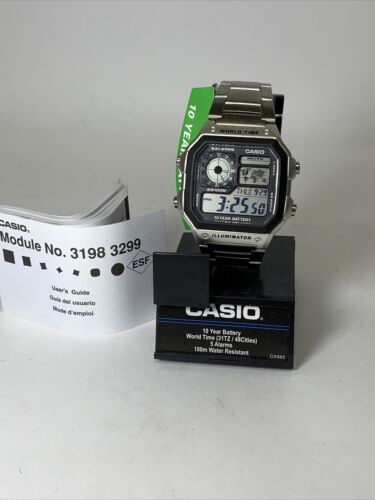 Casio Illuminator World Time Watch 5 Alarms And 50 Similar Items