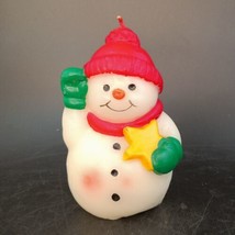 VTG 80&#39;s Hallmark Candle Compliments by Crowning Touch Christmas Snowman... - $7.92