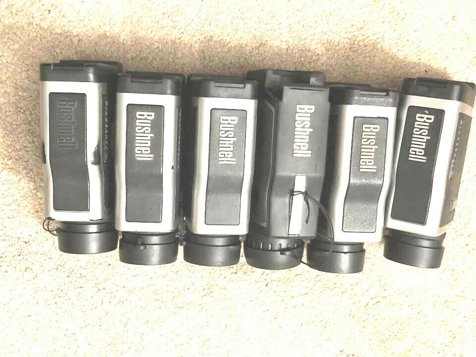 LOT OF 6 BUSHNELL PRO 1600 PISEEKER 1500 GOLF RANGEFINDERS AS IS PARTS