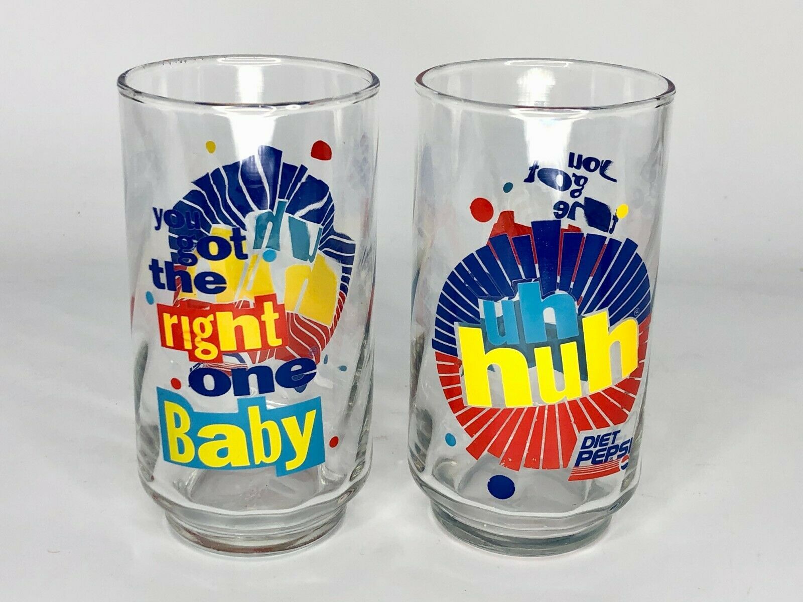 Diet Pepsi You Got the Right One Baby Uh Huh by Libbey Glass Collection.