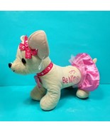 Dachshund Weiner Dog Plush Pink Be Mine Valentines Day 15&quot; Long Tutu Hea... - $19.79