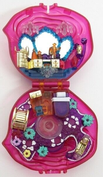 1996 Vintage Polly Pocket Sweet Roses Compact ONLY Bluebird Toys - Dolls
