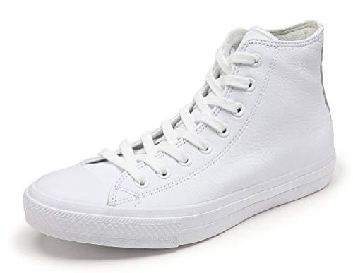 converse leather white mens