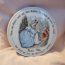 Peter Rabbit Plaque, Vintage Wedgwood Beatrix Potter ceramic, Nursery decor