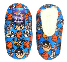 Space Jam 2 Bugs Taz Daffy Duck Fuzzy Babba Slippers Sz S/M (8-13) Or M/L (13-4) - $10.73
