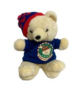 Vintage 1989 Christmas Santa Club Teddy Bear Stuffed Animal Plush 19&quot; in... - $19.69