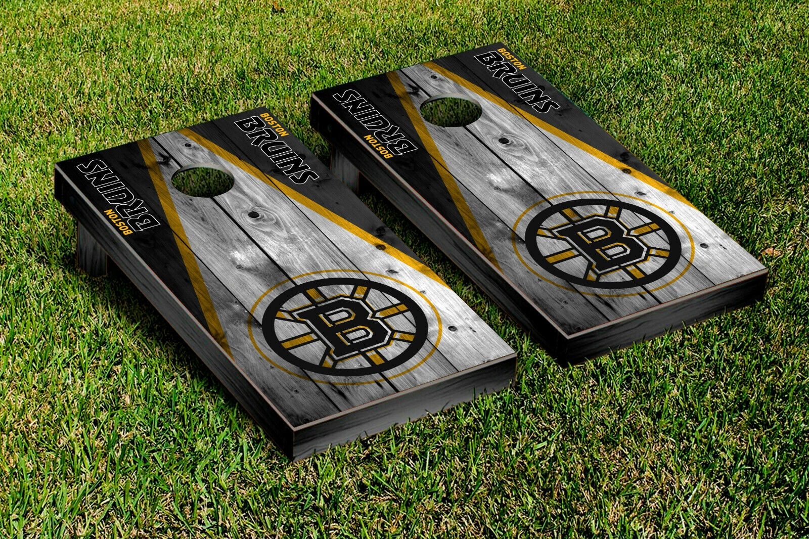 Boston Bruins Cornhole Wrap Vinyl Sheets For Wrapping Cornhole Boards