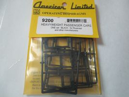 American Limited # 9200 Heavyweight Passenger Car Black Diaphragms HO-Scale image 5