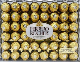 Lot 5x 48Ct Ferrero Rocher Fine Hazelnut Chocolates Gift Box 21.2 Oz 600... - $75.23