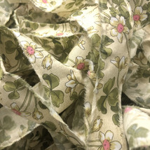 Art Nouveau Revisited Hand Torn Fabric Ribbon Strips 1.5” x 1 Yd - £2.94 GBP
