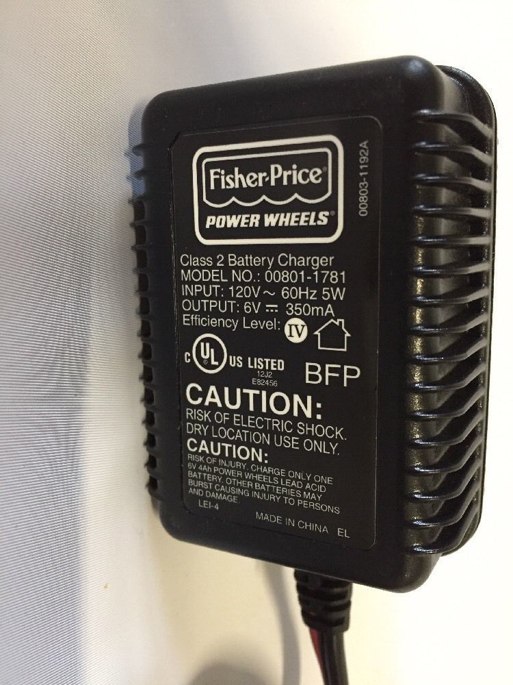 fisher price car battery charger