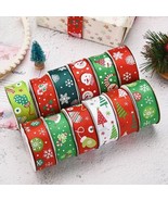 Christmas Ribbon Gift Wrap Supplies Christmas Present Decor Christmas Tr... - $8.00