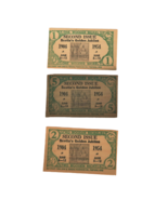 Vtg 1954 Scotia&#39;s Golden Jubilee One, Two &amp; Five Wooden Nickels New York - $19.99