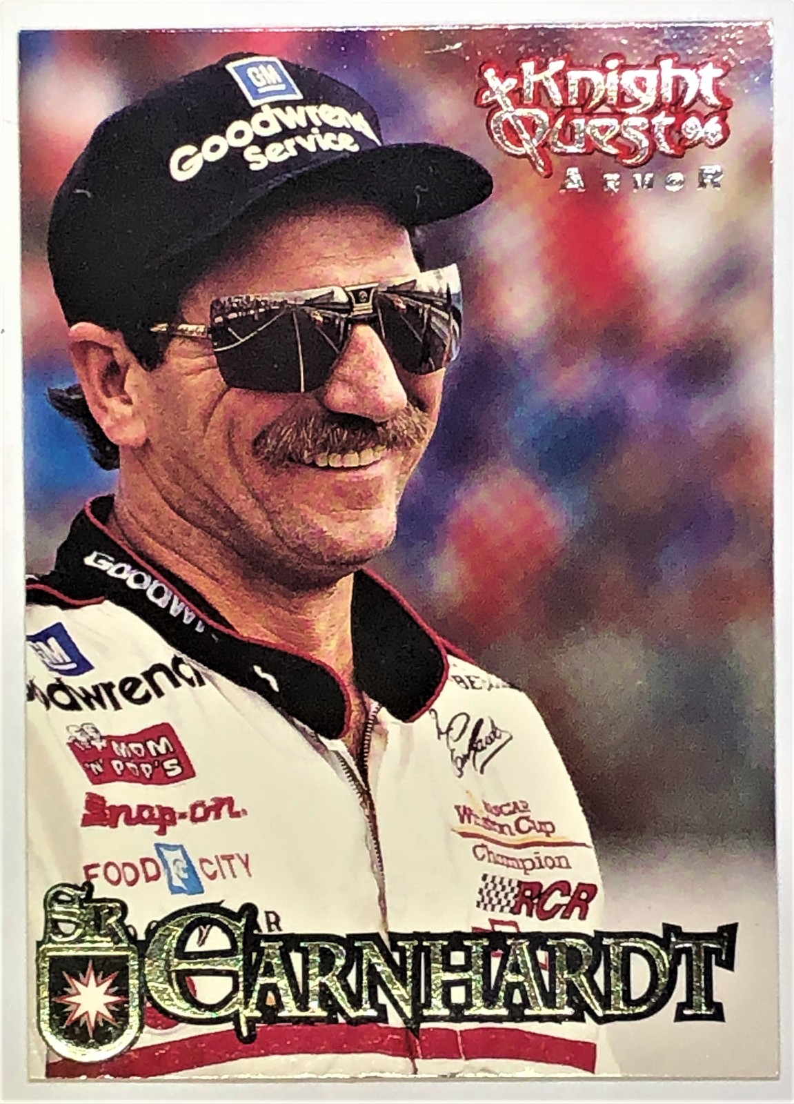 1996 Wheels Dale Earnhardt Knight Quest Armor # 1 - Sports Trading Cards