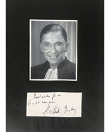 Ruth Bader Ginsburg (d. 2020) Signed Autographed Signed 8.5x11 Display - $799.99