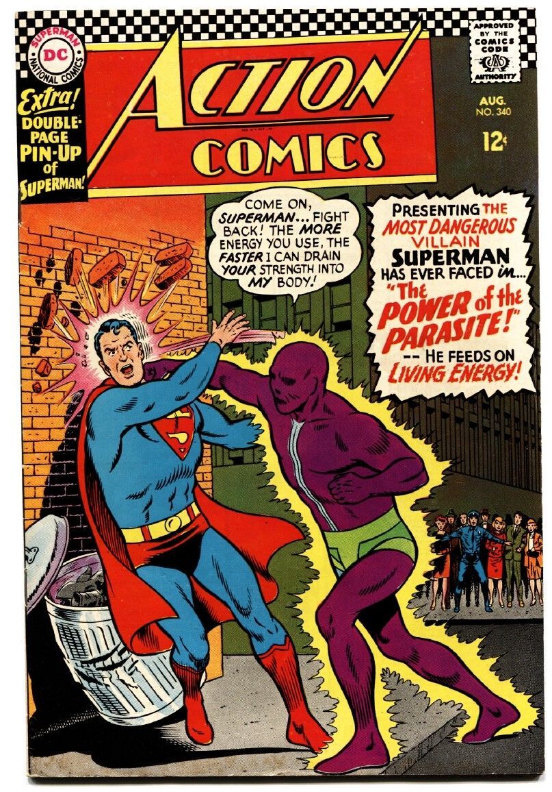 ACTION COMICS #340 1966-Superman. First appearance of PARASITE - Superman