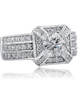 2.83 Ct Round Diamond Vintage Engagement Ring 14k White Gold - $7,371.99
