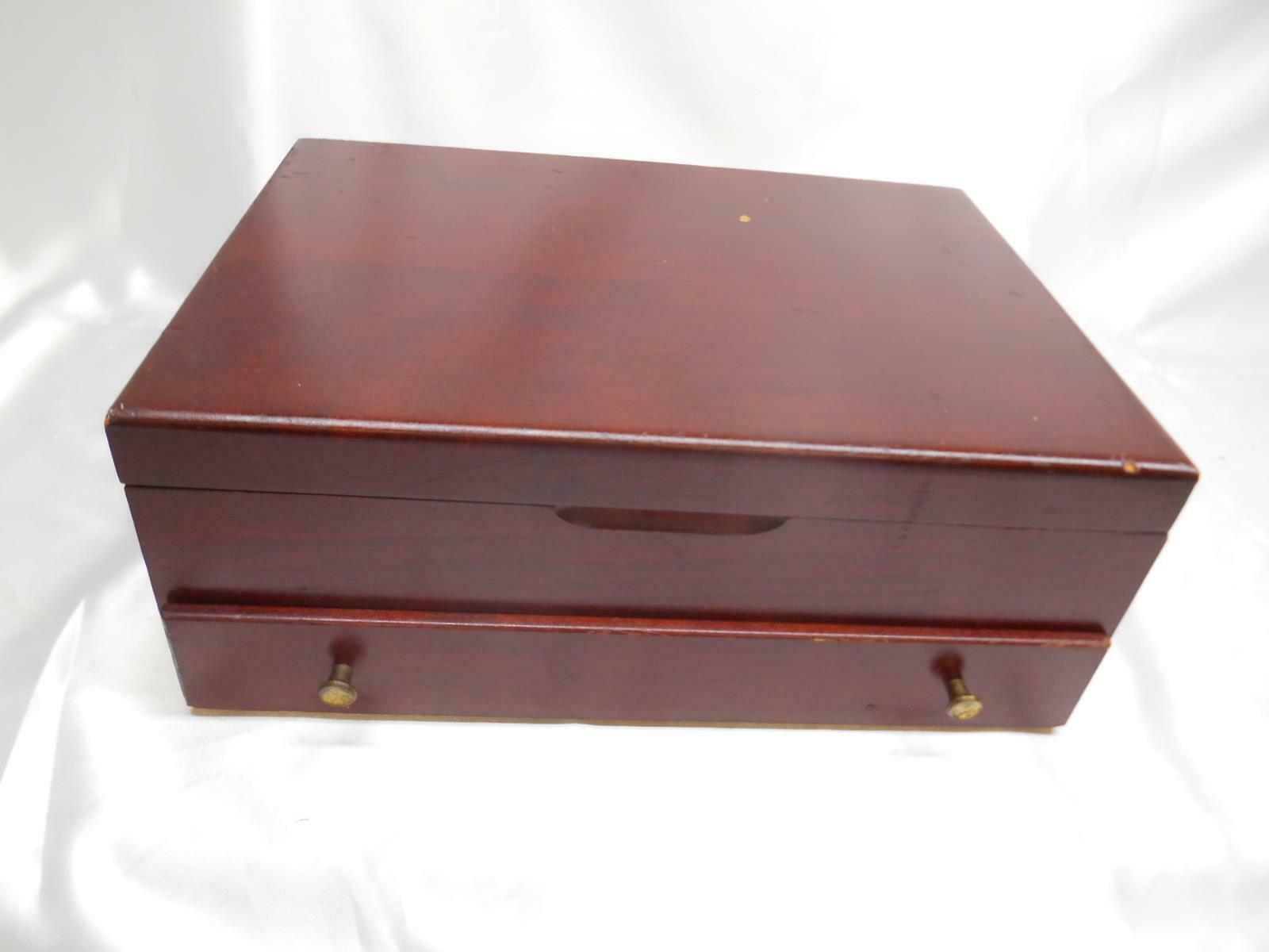 Old Vtg PACIFIC SILVERCLOTH TARNISH PROOF WOOD FLATWARE SILVERWARE