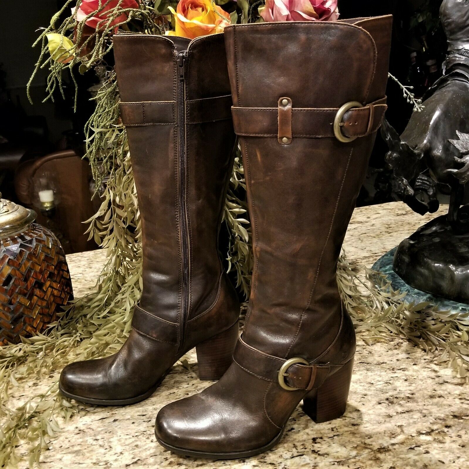 born cort leather knee high boot