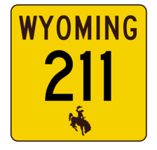 Wyoming Highway 211 Sticker R3457 Highway Sign - $1.45+