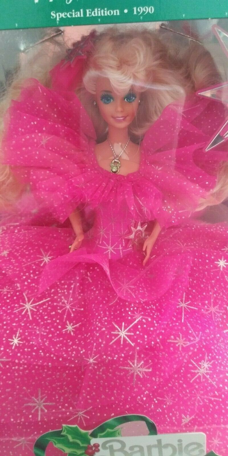 happy holidays special edition barbie 1990