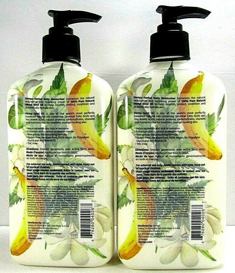 2 Hempz ORIGINAL Body Moisturizer Lotion Summer Edition 17 Oz