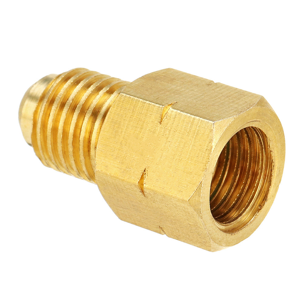 R1234YF Brass Hose For R134a Vacuum Pump Adapter Fitting 1/2 Inch ACME