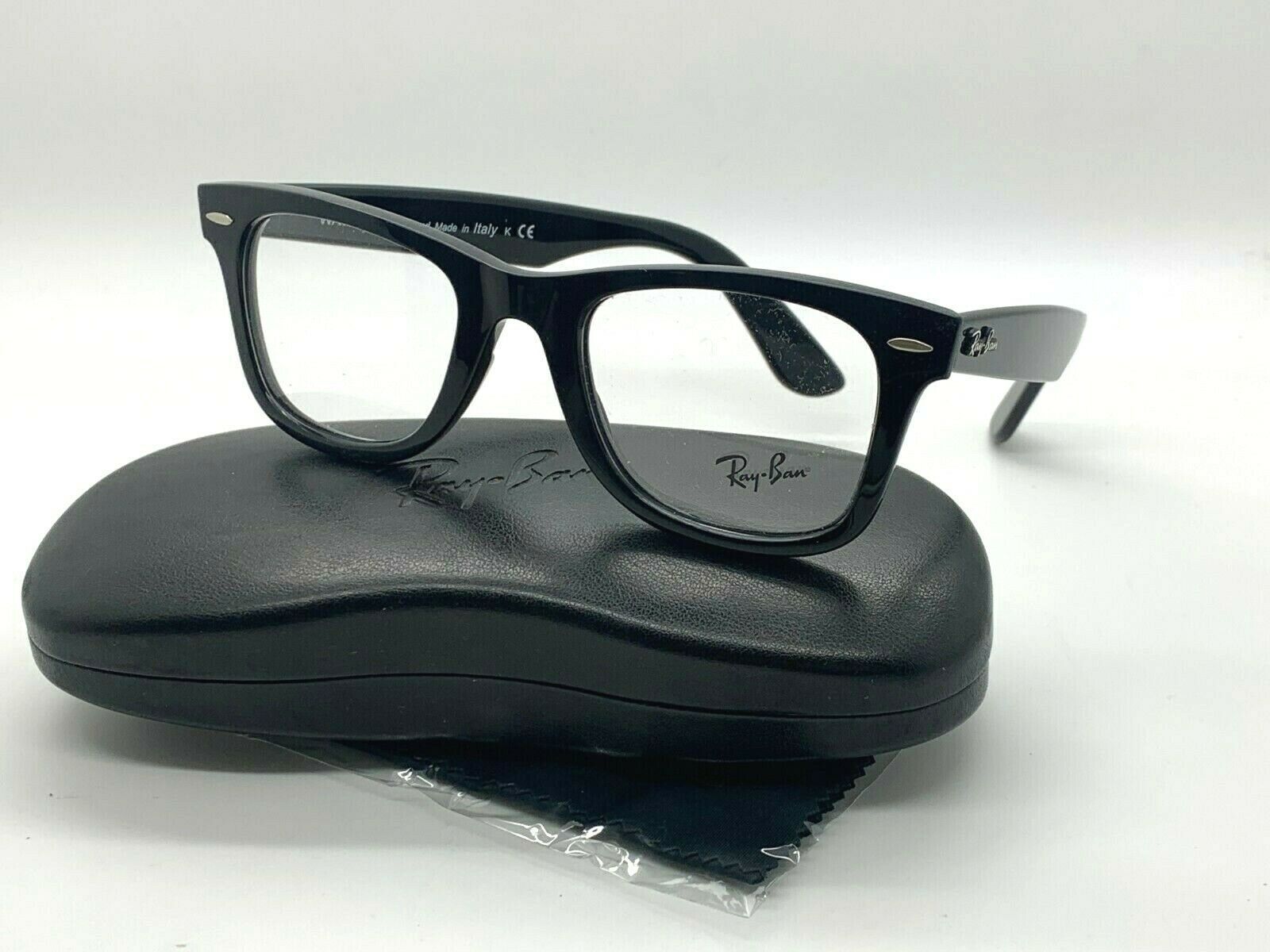 NEW Ray Ban Eyeglass Frames RX 4340V 2000 BLACK 5022150MM DEMO LENSES